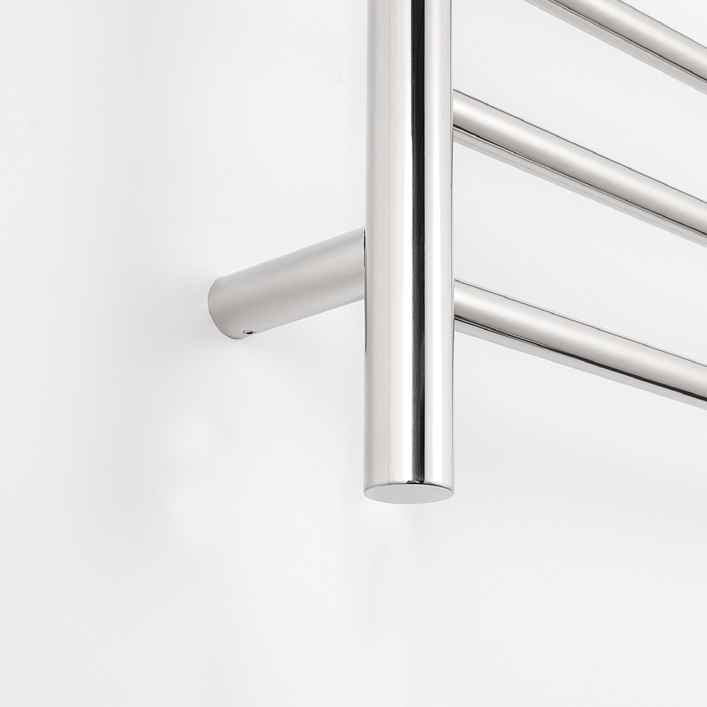 RADIANT - 12V - RTR01 Low Voltage Heated Round Ladder 600x800mm Mirror Polished - Heated Towel Rails - from our - Radiant - supplier–available at Bathroom City Perth
