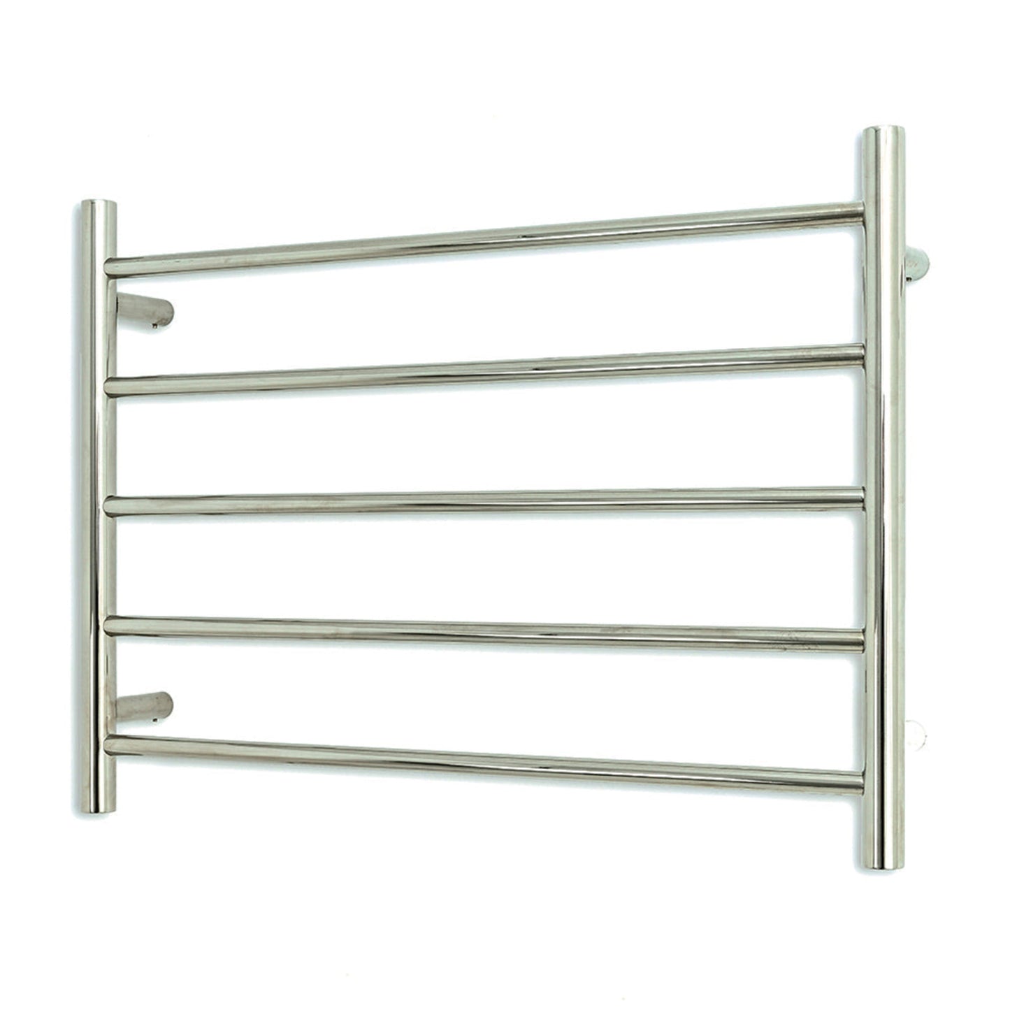 RADIANT - 12V - RTR03 Low Voltage Heated Round Ladder 750x550mm Mirror Polished - Heated Towel Rails - from our - Radiant - supplier–available at Bathroom City Perth