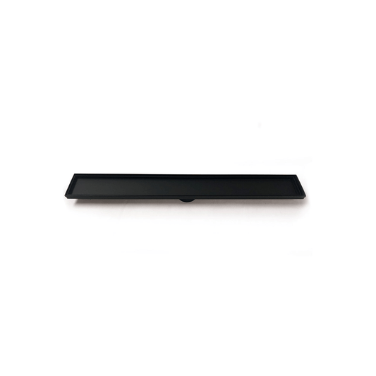 RADIANT - 600 LINEAR TILE INSERT FLOOR GRATE MATT BLACKAccessories – available at Bathroom City Perth