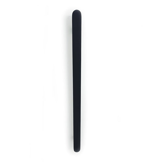RADIANT - BLK - FVTR - 930 Heated Vertical Flat Bar Towel Rail 50x930mm Matt Black - Heated Towel Rails - from our - Radiant - supplier–available at Bathroom City Perth