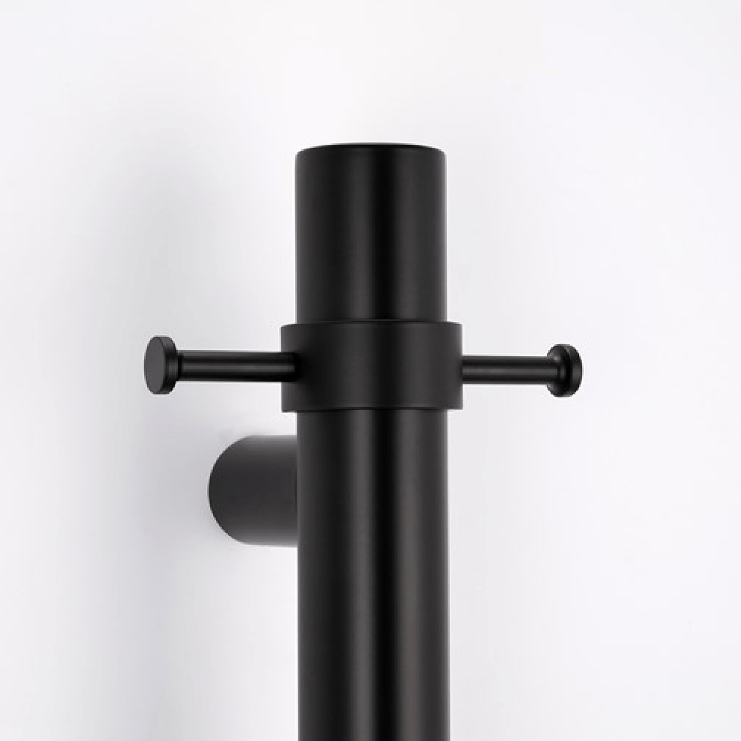 RADIANT - BLK - VTR - 950 Heated Vertical Towel Rail 40x950mm Matt Black - Heated Towel Rails - from our - Radiant - supplier–available at Bathroom City Perth