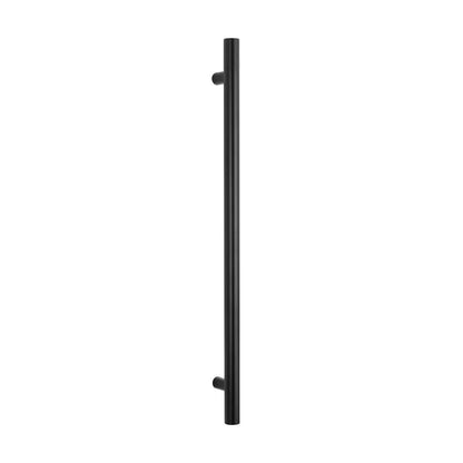 RADIANT - BLK - VTR - 950 Heated Vertical Towel Rail 40x950mm Matt Black - Heated Towel Rails - from our - Radiant - supplier–available at Bathroom City Perth