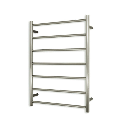 RADIANT - BN - RTR01 Heated Round Ladder 600x800mm Brushed NickelHeated Towel Rails – available at Bathroom City Perth