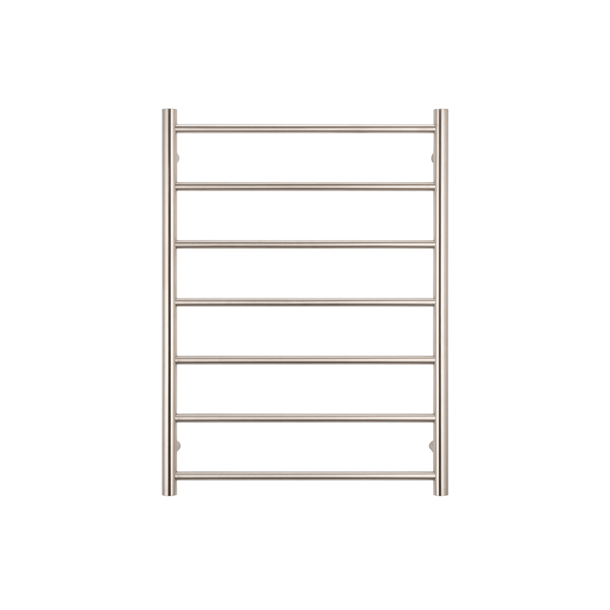 RADIANT - BN - RTR01 Heated Round Ladder 600x800mm Brushed Nickel - Heated Towel Rails - from our - Radiant - supplier–available at Bathroom City Perth