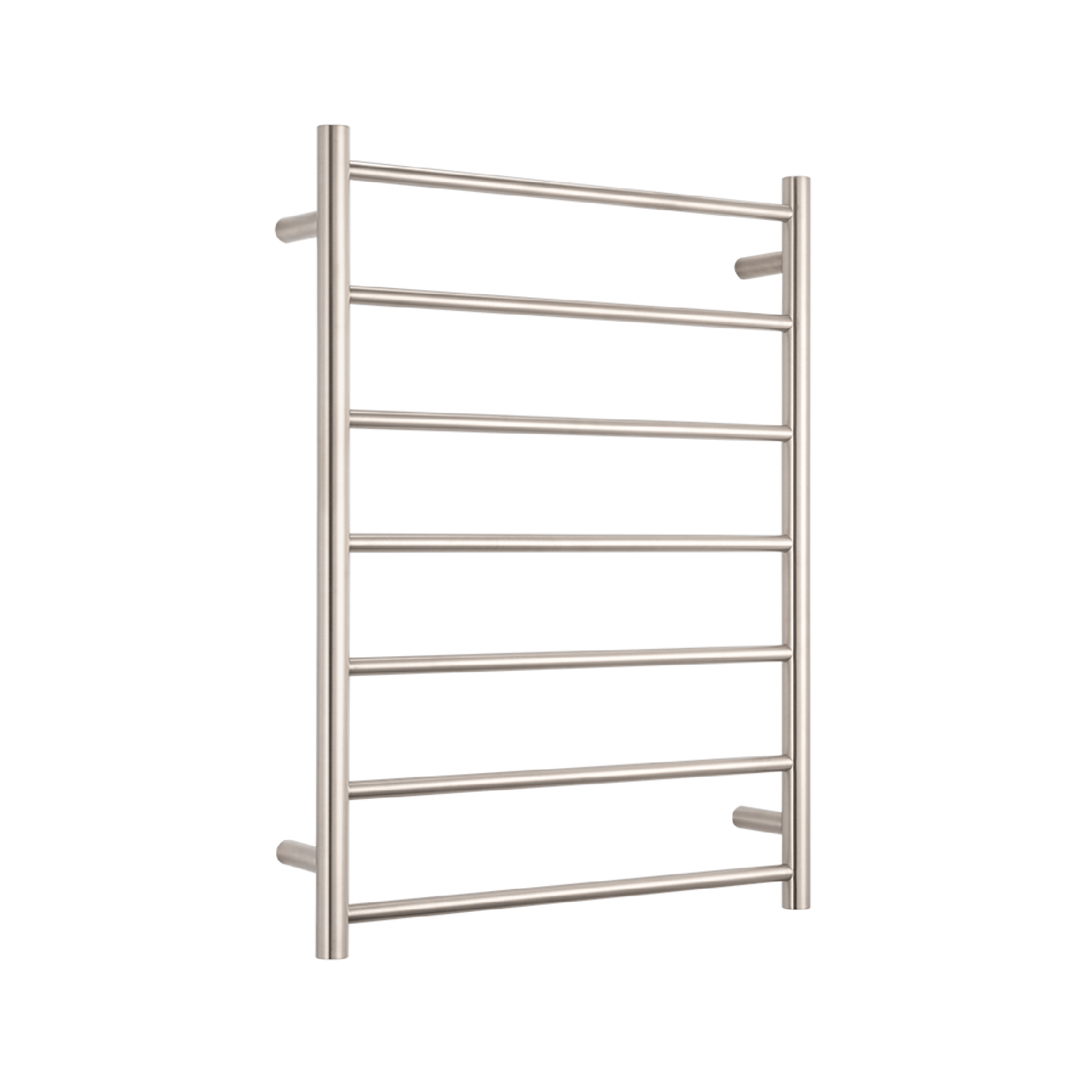 RADIANT - BN - RTR01 Heated Round Ladder 600x800mm Brushed Nickel - Heated Towel Rails - from our - Radiant - supplier–available at Bathroom City Perth