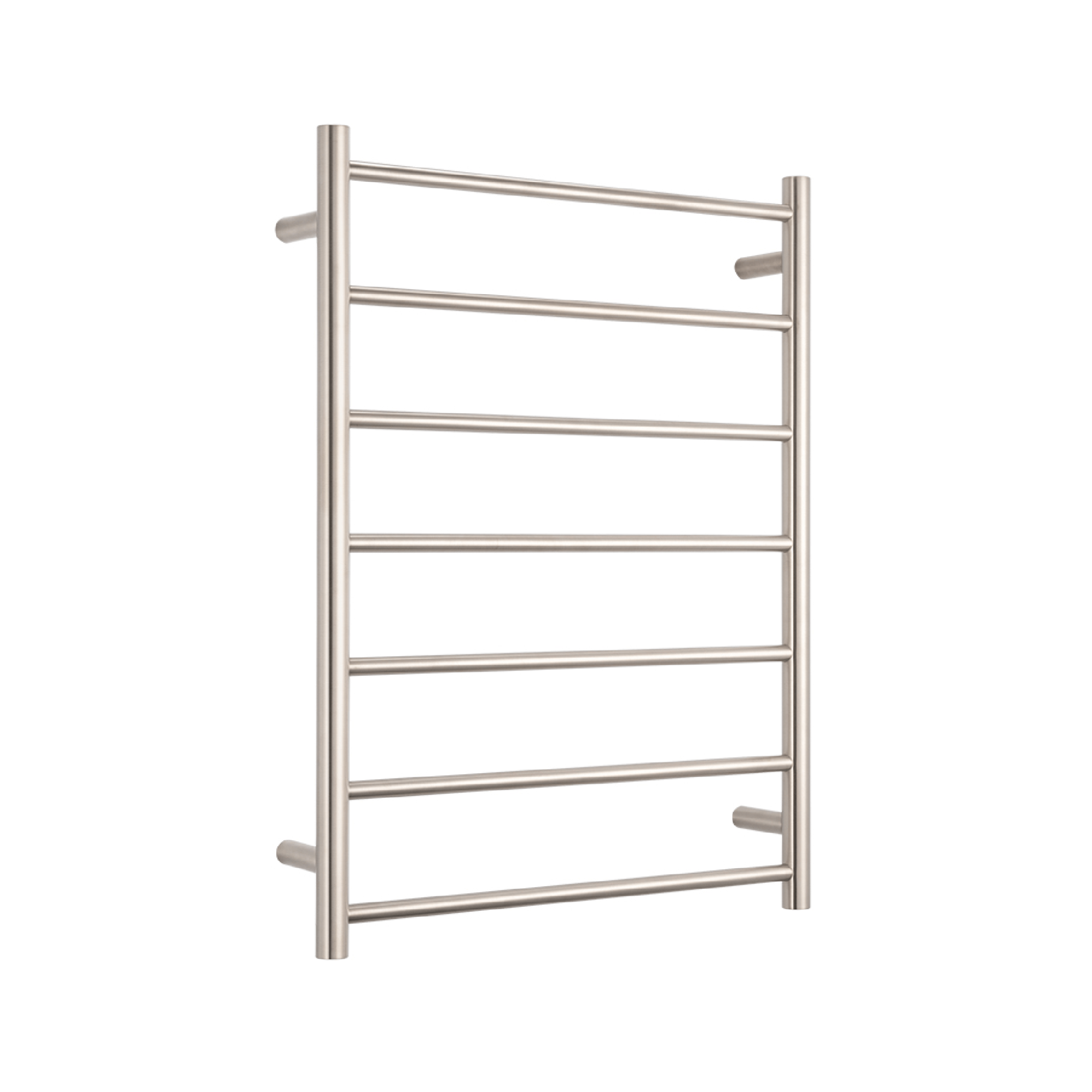 RADIANT - BN - RTR01 Heated Round Ladder 600x800mm Brushed Nickel - Heated Towel Rails - from our - Radiant - supplier–available at Bathroom City Perth