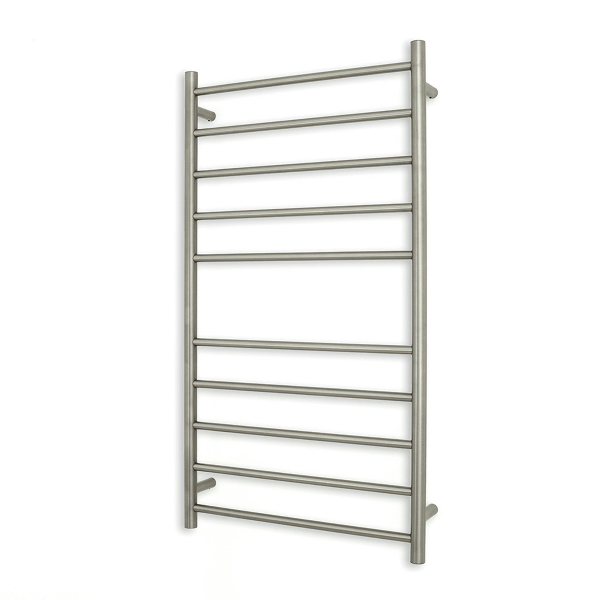 RADIANT - BN - RTR02 Heated Round Ladder 600x1100mm Brushed NickelHeated Towel Rails – available at Bathroom City Perth