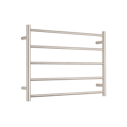 RADIANT - BN - RTR03 Heated Round Ladder 750x550mm Brushed Nickel - Heated Towel Rails - from our - Radiant - supplier–available at Bathroom City Perth