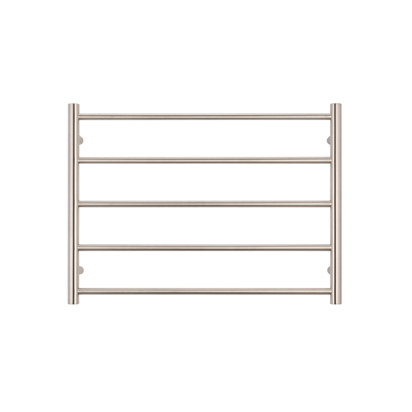 RADIANT - BN - RTR03 Heated Round Ladder 750x550mm Brushed Nickel - Heated Towel Rails - from our - Radiant - supplier–available at Bathroom City Perth