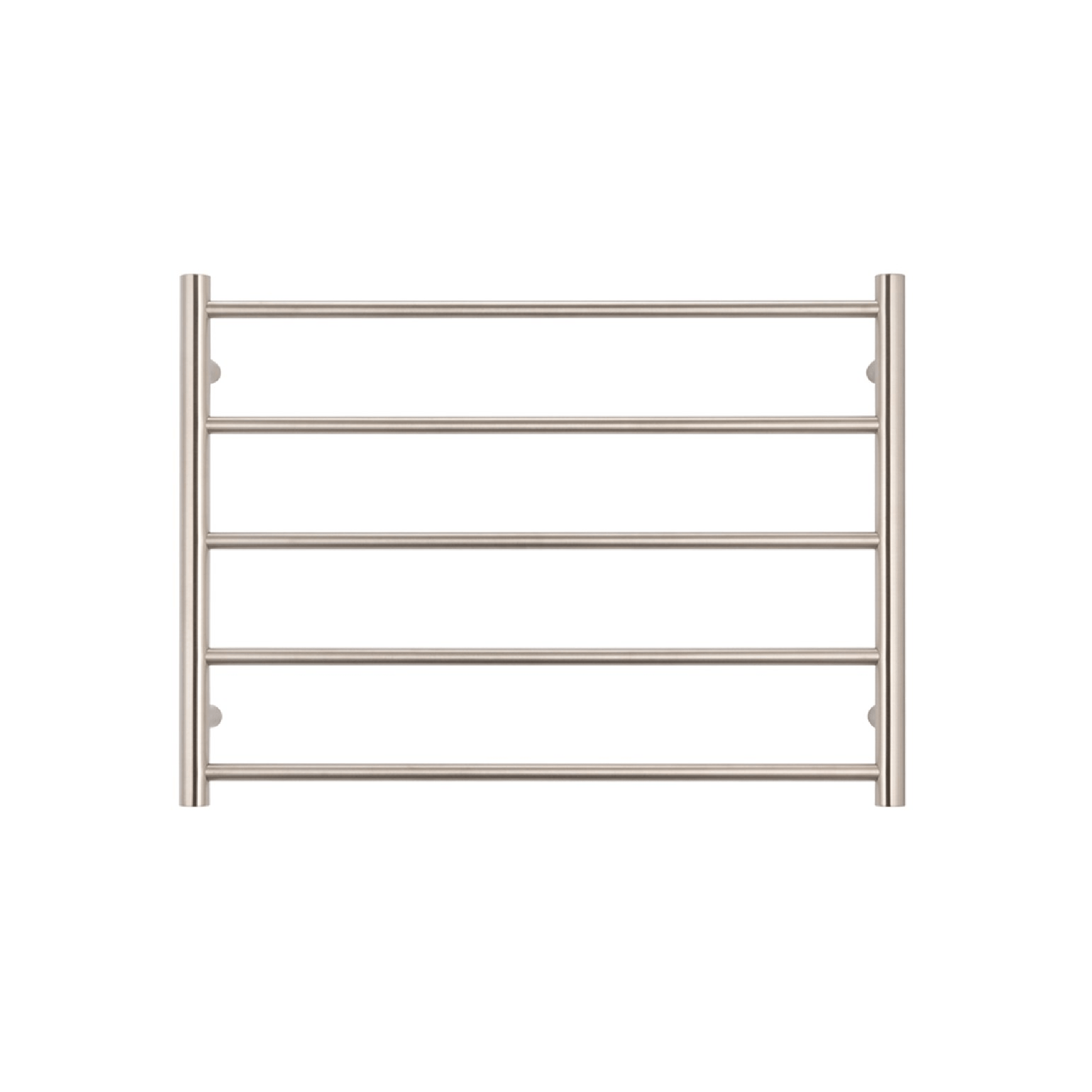 RADIANT - BN - RTR03 Heated Round Ladder 750x550mm Brushed Nickel - Heated Towel Rails - from our - Radiant - supplier–available at Bathroom City Perth