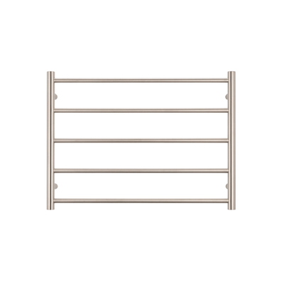 RADIANT - BN - RTR03 Heated Round Ladder 750x550mm Brushed Nickel - Heated Towel Rails - from our - Radiant - supplier–available at Bathroom City Perth