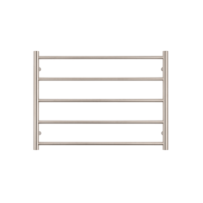 RADIANT - BN - RTR03 Heated Round Ladder 750x550mm Brushed Nickel - Heated Towel Rails - from our - Radiant - supplier–available at Bathroom City Perth
