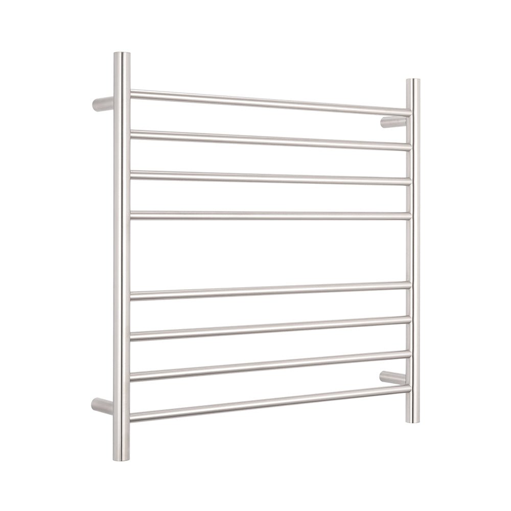 RADIANT - BRU - RTR06 Heated Round Ladder 750x750mm Brushed Satin - Heated Towel Rails - from our - Radiant - supplier–available at Bathroom City Perth