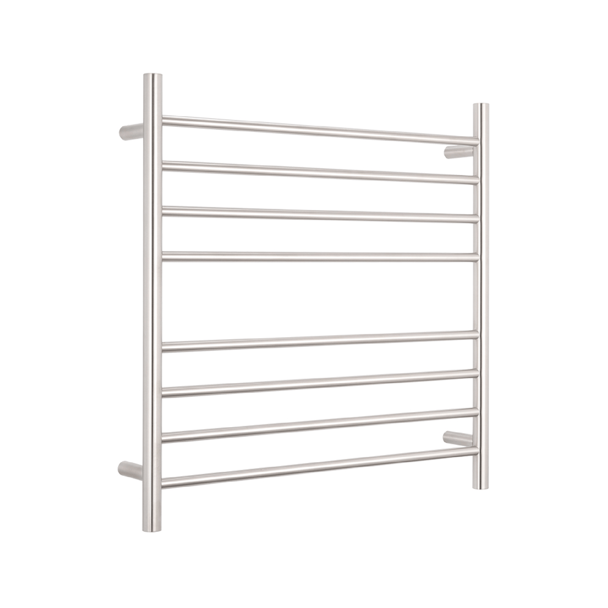 RADIANT - BRU - RTR06 Heated Round Ladder 750x750mm Brushed Satin - Heated Towel Rails - from our - Radiant - supplier–available at Bathroom City Perth