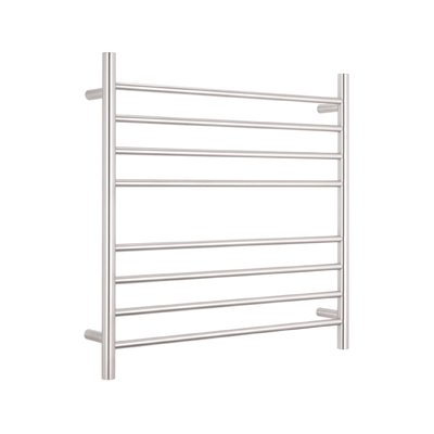 RADIANT - BRU - RTR06 Heated Round Ladder 750x750mm Brushed Satin - Heated Towel Rails - from our - Radiant - supplier–available at Bathroom City Perth