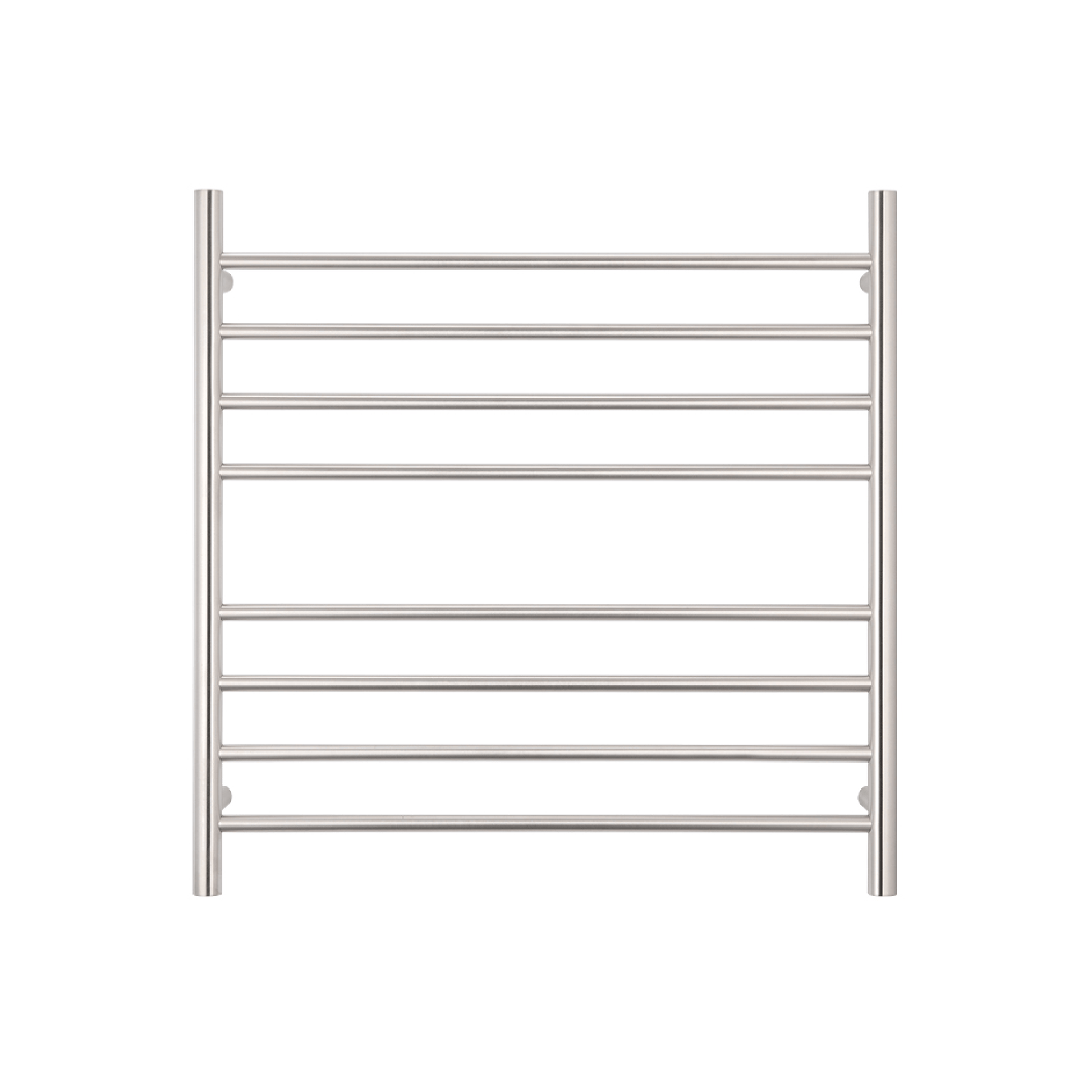 RADIANT - BRU - RTR06 Heated Round Ladder 750x750mm Brushed Satin - Heated Towel Rails - from our - Radiant - supplier–available at Bathroom City Perth
