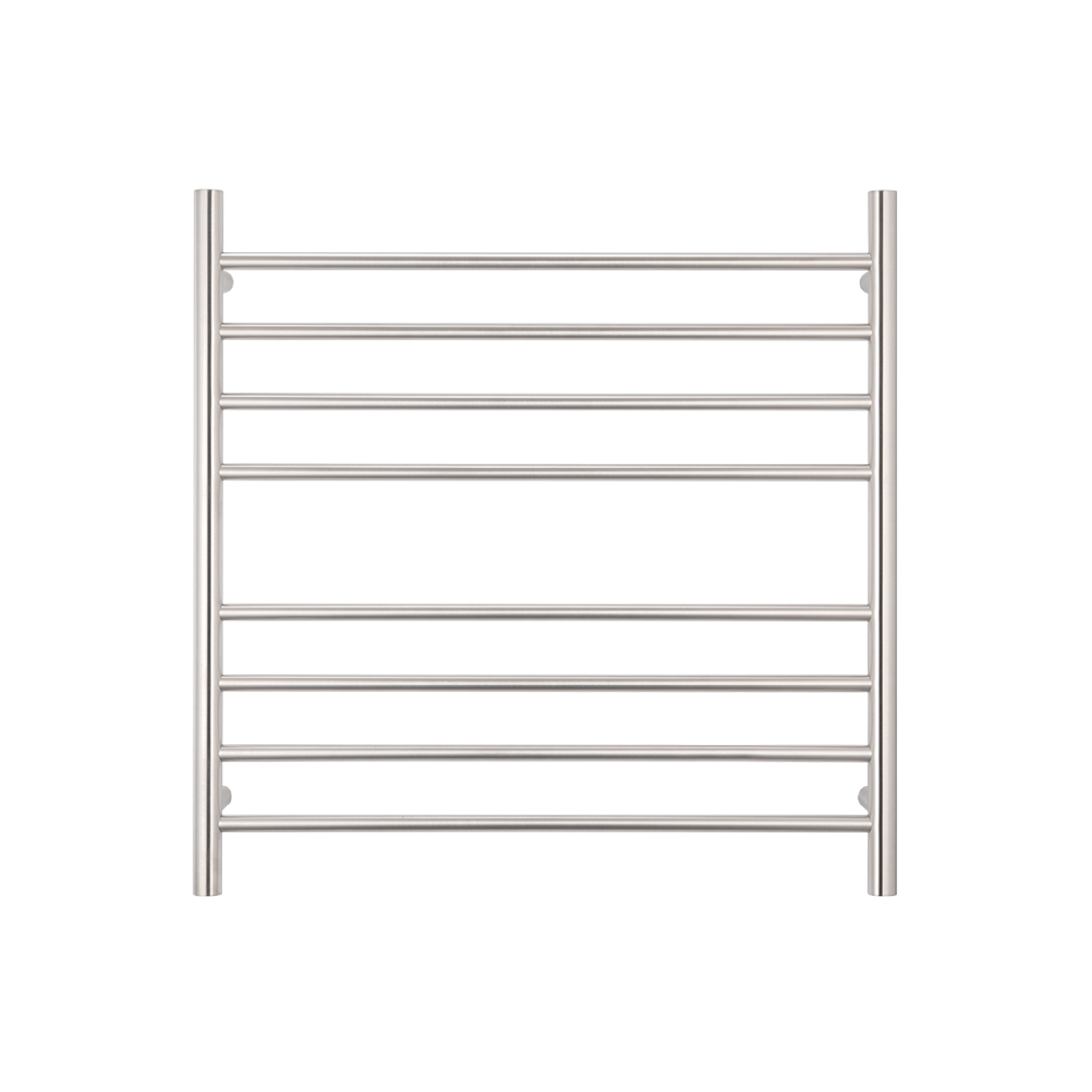 RADIANT - BRU - RTR06 Heated Round Ladder 750x750mm Brushed Satin - Heated Towel Rails - from our - Radiant - supplier–available at Bathroom City Perth