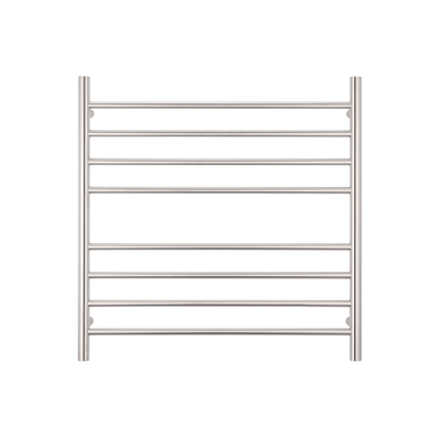 RADIANT - BRU - RTR06 Heated Round Ladder 750x750mm Brushed Satin - Heated Towel Rails - from our - Radiant - supplier–available at Bathroom City Perth