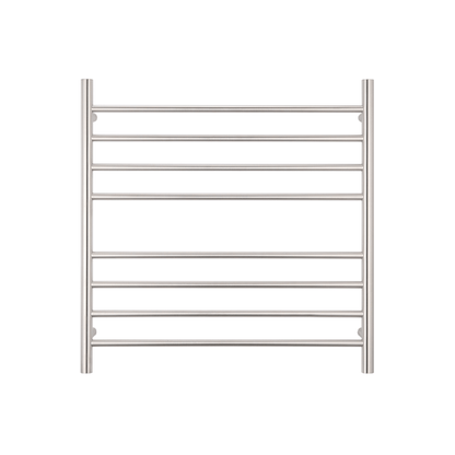 RADIANT - BRU - RTR06 Heated Round Ladder 750x750mm Brushed Satin - Heated Towel Rails - from our - Radiant - supplier–available at Bathroom City Perth