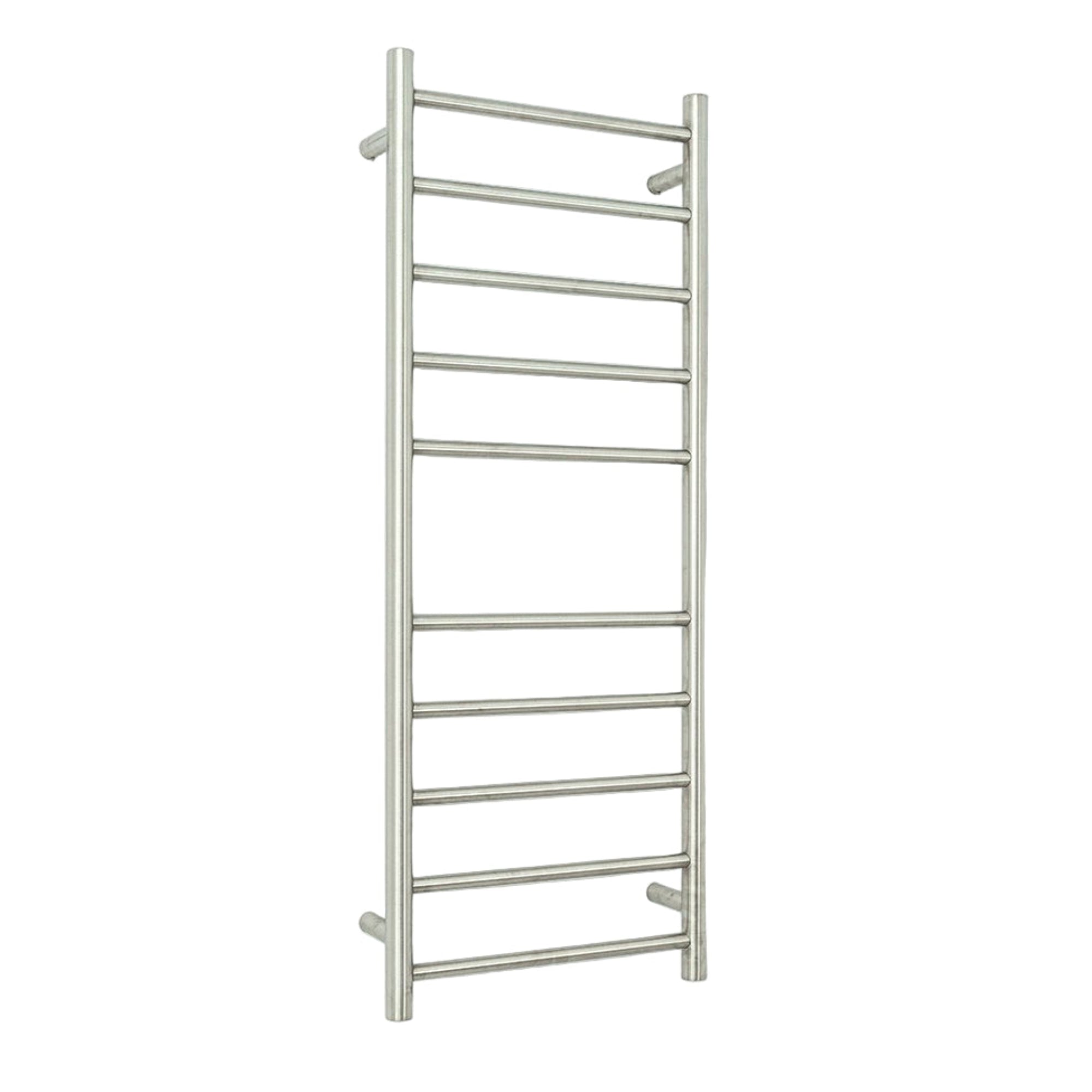 RADIANT - BRU - RTR430 Heated Round Ladder 430x1100mm Brushed Satin - Heated Towel Rails - from our - Radiant - supplier–available at Bathroom City Perth