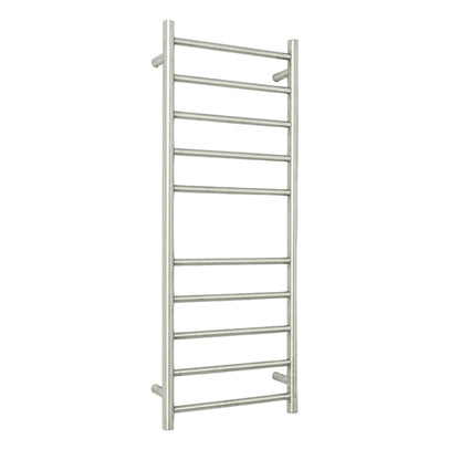 RADIANT - BRU - RTR430 Heated Round Ladder 430x1100mm Brushed Satin - Heated Towel Rails - from our - Radiant - supplier–available at Bathroom City Perth