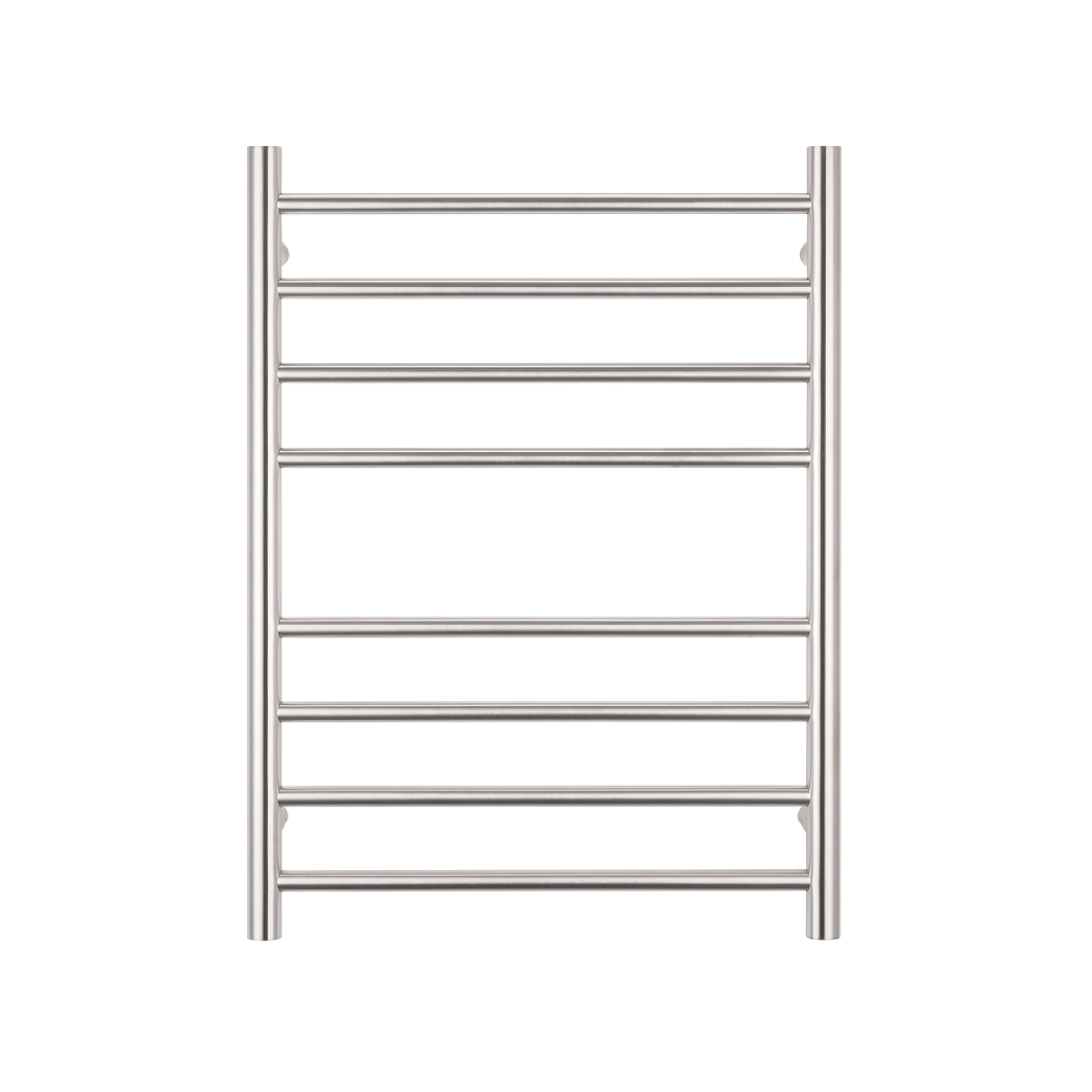 RADIANT - BRU - RTR530 Heated Round Ladder 530x700mm Brushed Satin - Heated Towel Rails - from our - Radiant - supplier–available at Bathroom City Perth