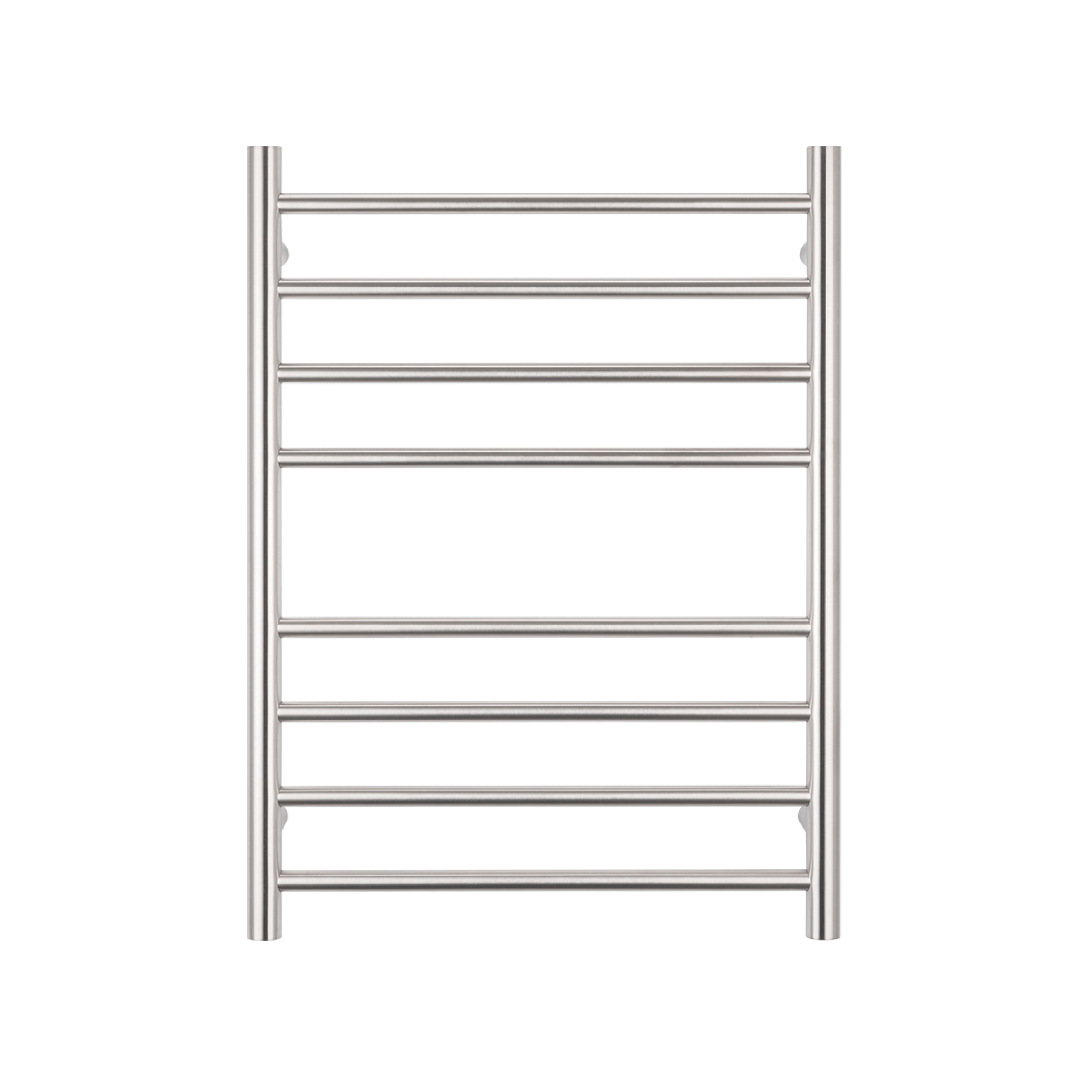 RADIANT - BRU - RTR530 Heated Round Ladder 530x700mm Brushed Satin - Heated Towel Rails - from our - Radiant - supplier–available at Bathroom City Perth
