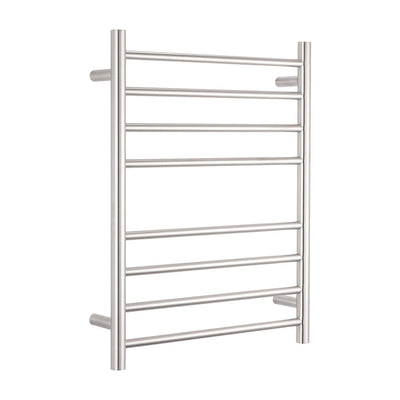 RADIANT - BRU - RTR530 Heated Round Ladder 530x700mm Brushed Satin - Heated Towel Rails - from our - Radiant - supplier–available at Bathroom City Perth