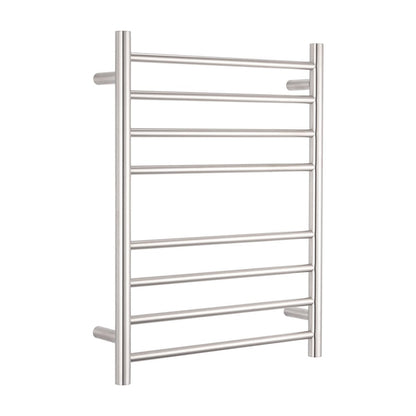 RADIANT - BRU - RTR530 Heated Round Ladder 530x700mm Brushed Satin - Heated Towel Rails - from our - Radiant - supplier–available at Bathroom City Perth
