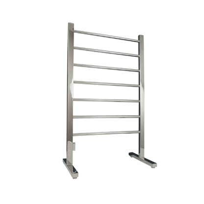 RADIANT - FSTR01 Heated Floor Standing Towel Rail 600x1000mm Mirror Polished - Heated Towel Rails - from our - Radiant - supplier–available at Bathroom City Perth