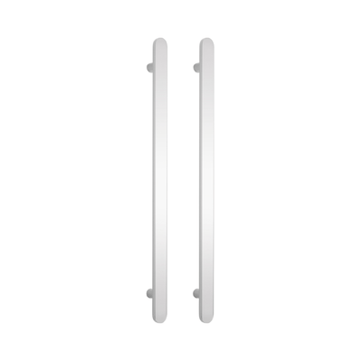 RADIANT - FVTR - 930 Heated Vertical Flat Bar Towel Rail 50x930mm Mirror Polished - Heated Towel Rails - from our - Radiant - supplier–available at Bathroom City Perth