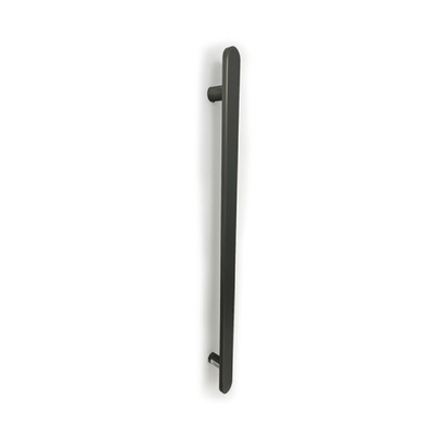RADIANT - GMG - FVTR - 930 Heated Vertical Flat Bar Towel Rail 50x930mm Gun Metal Grey - Heated Towel Rails - from our - Radiant - supplier–available at Bathroom City Perth