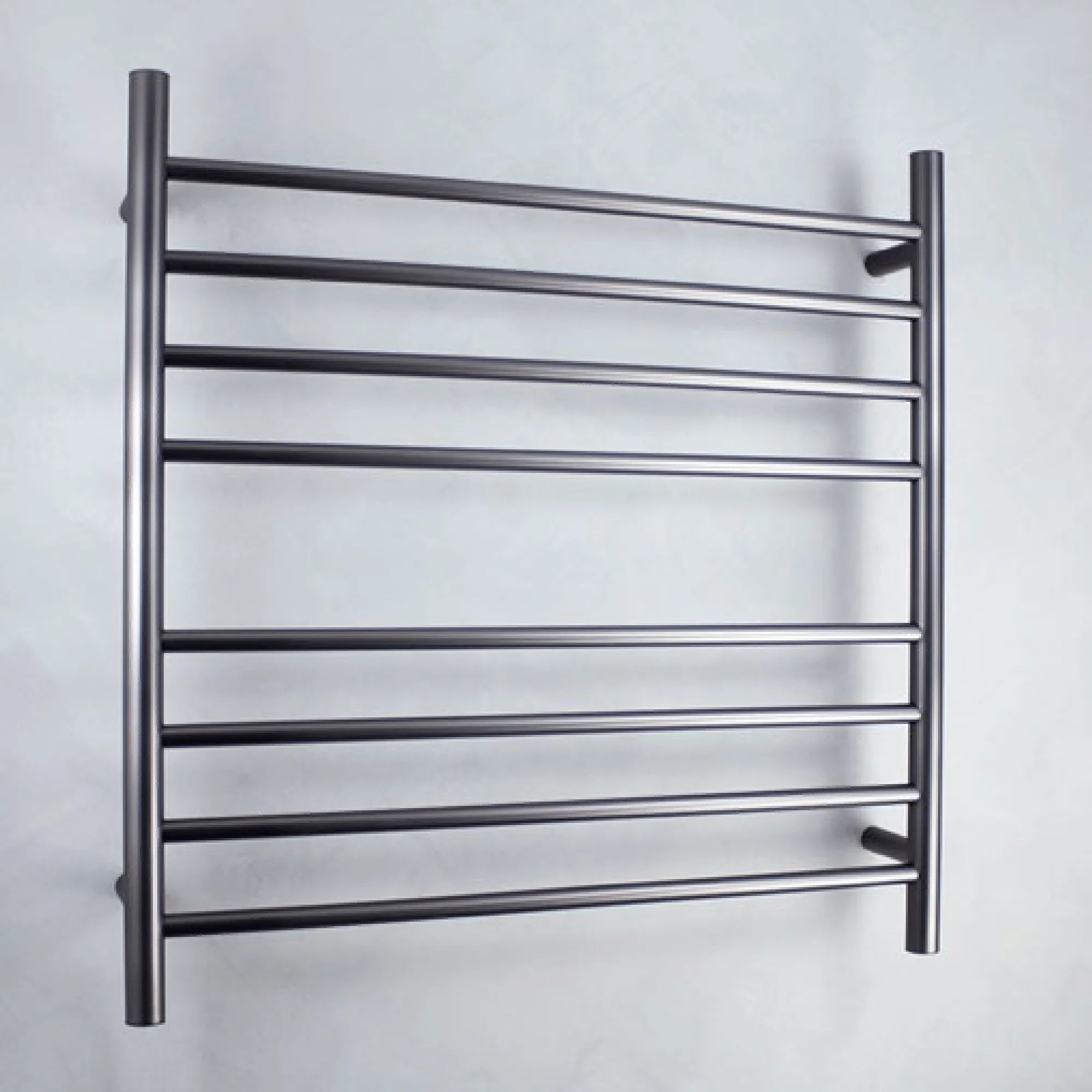 RADIANT - GMG-RTR06 Heated Round Ladder 750x750mm Gun Metal Grey-Heated Towel Rails-from our-Radiant-supplier–available at Bathroom City Perth