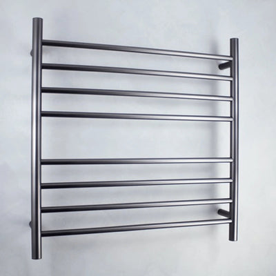 RADIANT - GMG-RTR06 Heated Round Ladder 750x750mm Gun Metal Grey-Heated Towel Rails-from our-Radiant-supplier–available at Bathroom City Perth