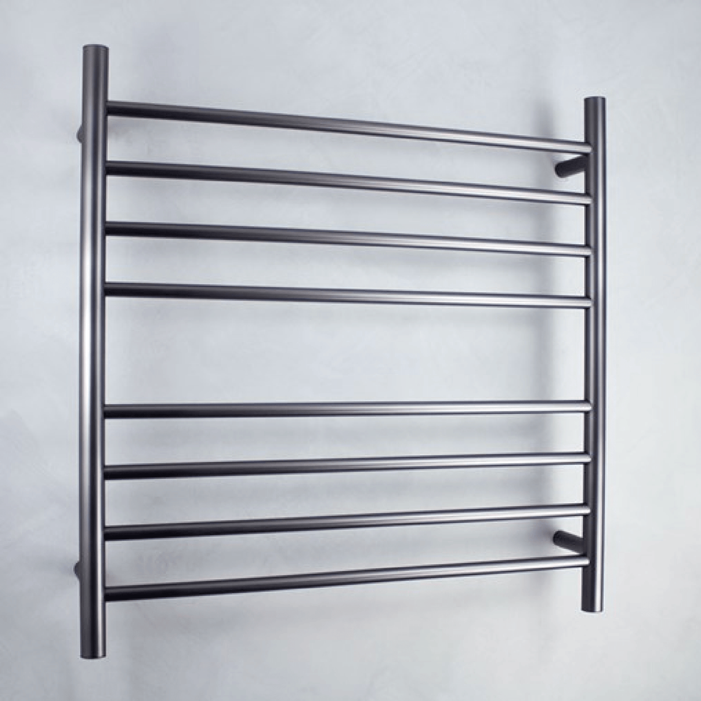 RADIANT - GMG - RTR06 Heated Round Ladder 750x750mm Gun Metal Grey - Heated Towel Rails - from our - Radiant - supplier–available at Bathroom City Perth