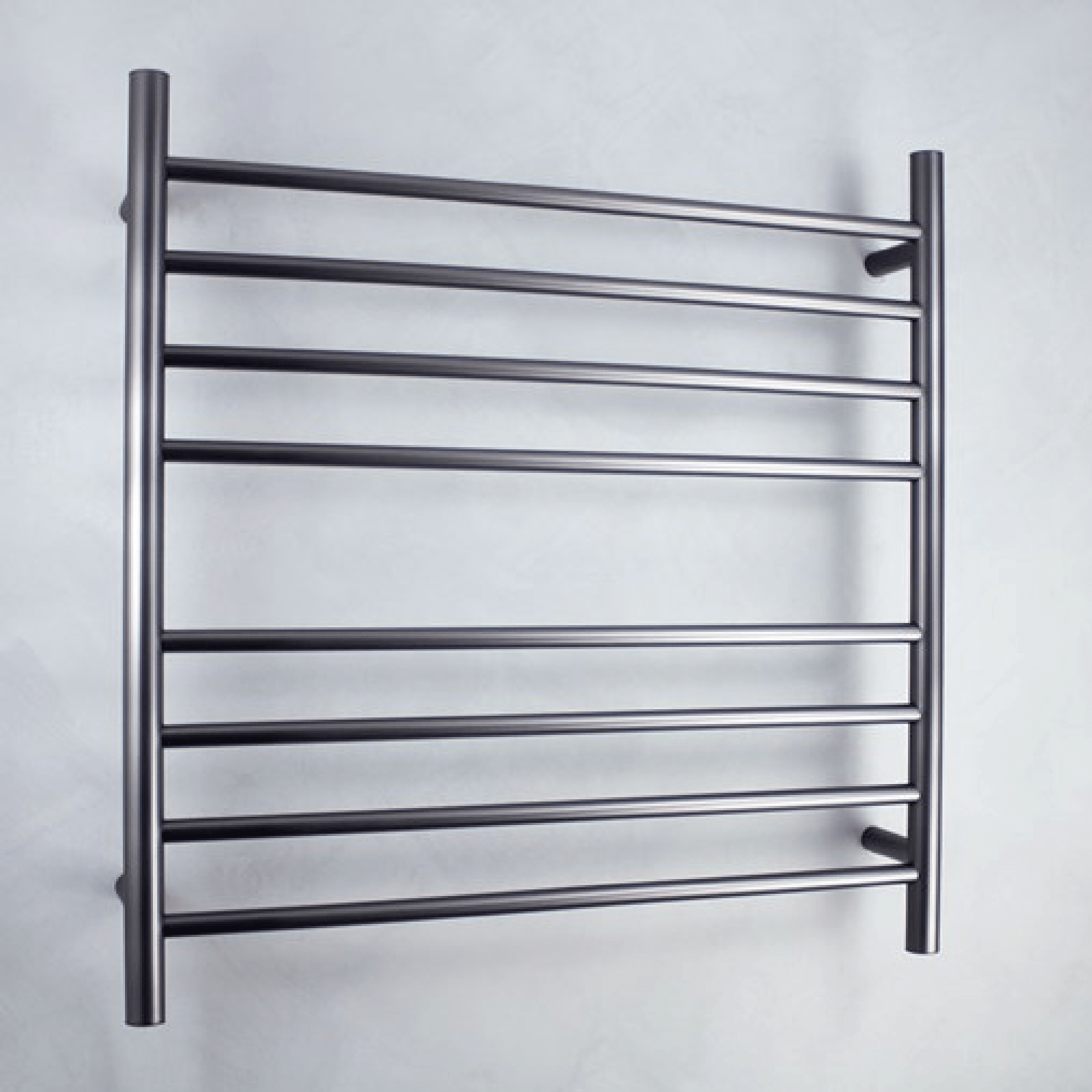 RADIANT - GMG - RTR06 Heated Round Ladder 750x750mm Gun Metal Grey - Heated Towel Rails - from our - Radiant - supplier–available at Bathroom City Perth