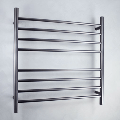 RADIANT - GMG - RTR06 Heated Round Ladder 750x750mm Gun Metal Grey - Heated Towel Rails - from our - Radiant - supplier–available at Bathroom City Perth