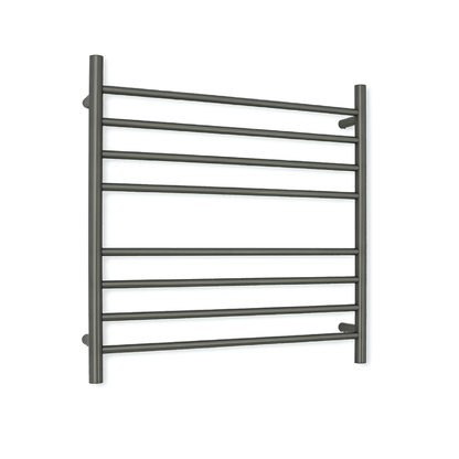 RADIANT - GMG - RTR06 Heated Round Ladder 750x750mm Gun Metal Grey - Heated Towel Rails - from our - Radiant - supplier–available at Bathroom City Perth