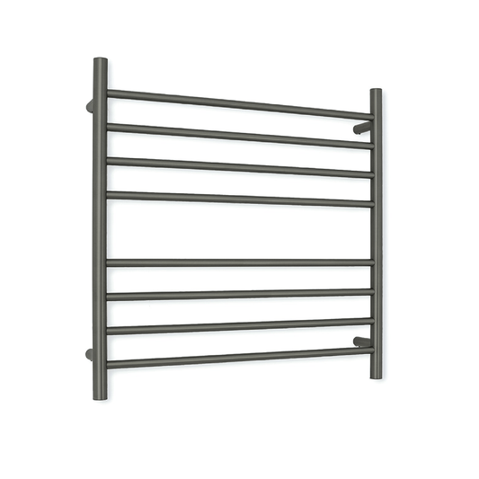 RADIANT - GMG - RTR06 Heated Round Ladder 750x750mm Gun Metal Grey - Heated Towel Rails - from our - Radiant - supplier–available at Bathroom City Perth