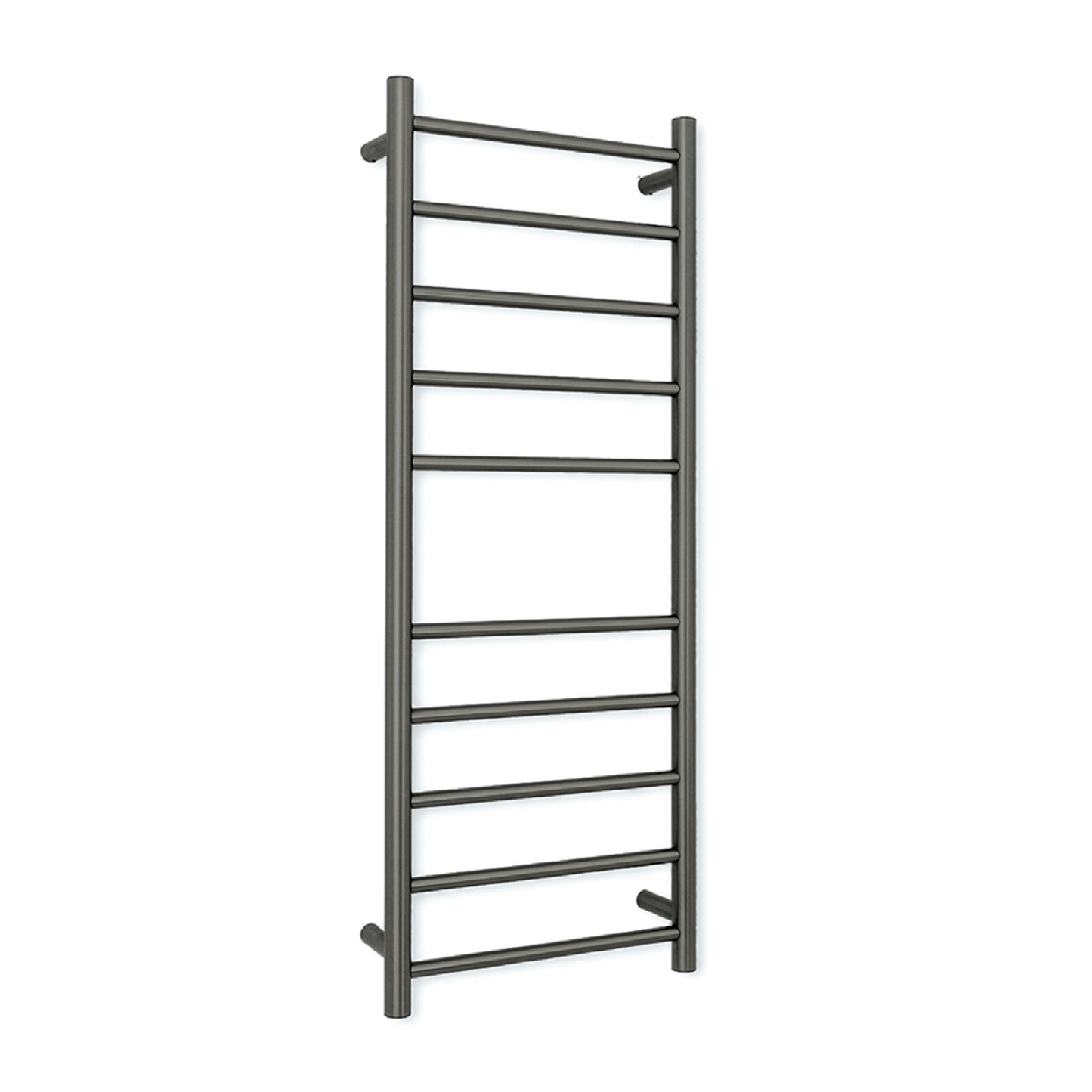 RADIANT - GMG - RTR430 Heated Round Ladder 430x1100mm Gun Metal Grey - Heated Towel Rails - from our - Radiant - supplier–available at Bathroom City Perth
