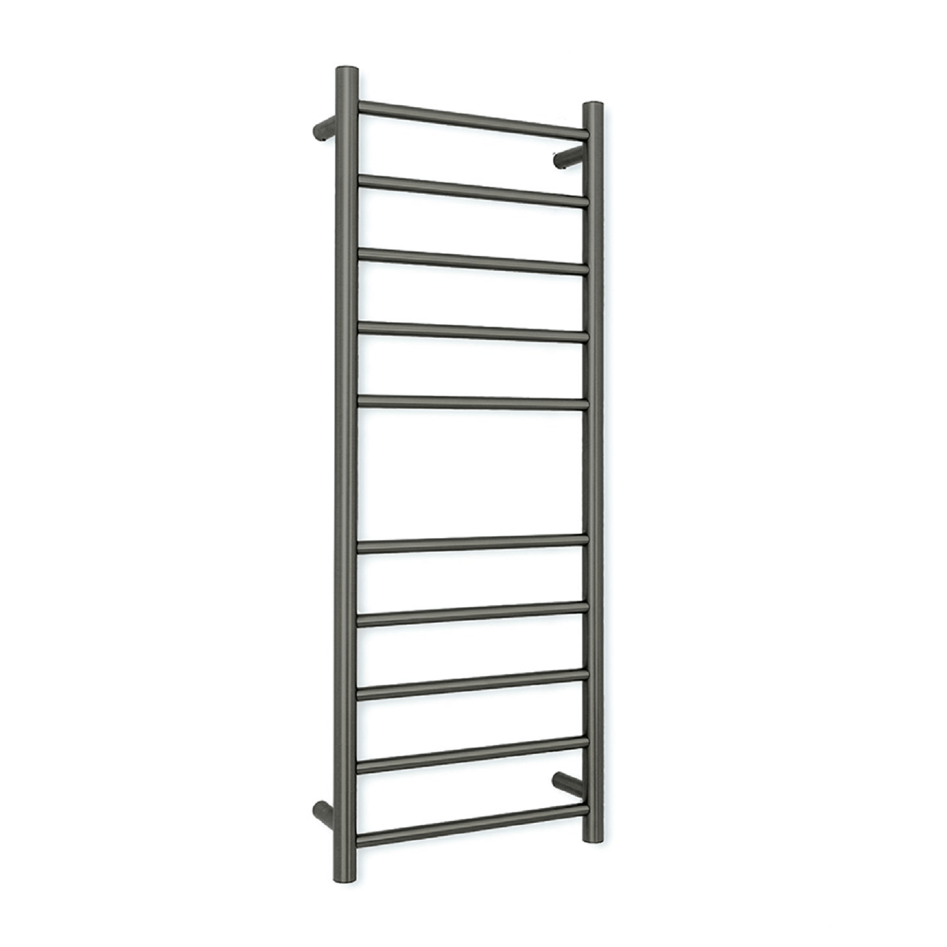 RADIANT - GMG - RTR430 Heated Round Ladder 430x1100mm Gun Metal Grey - Heated Towel Rails - from our - Radiant - supplier–available at Bathroom City Perth