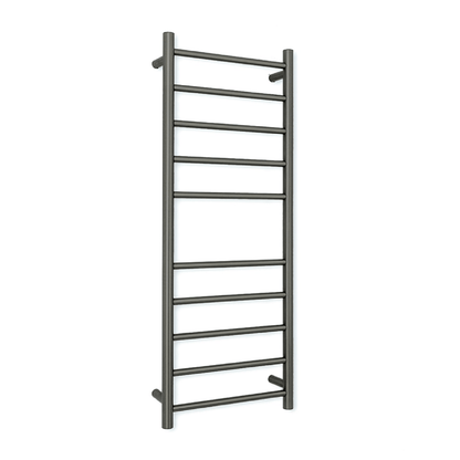 RADIANT - GMG - RTR430 Heated Round Ladder 430x1100mm Gun Metal Grey - Heated Towel Rails - from our - Radiant - supplier–available at Bathroom City Perth