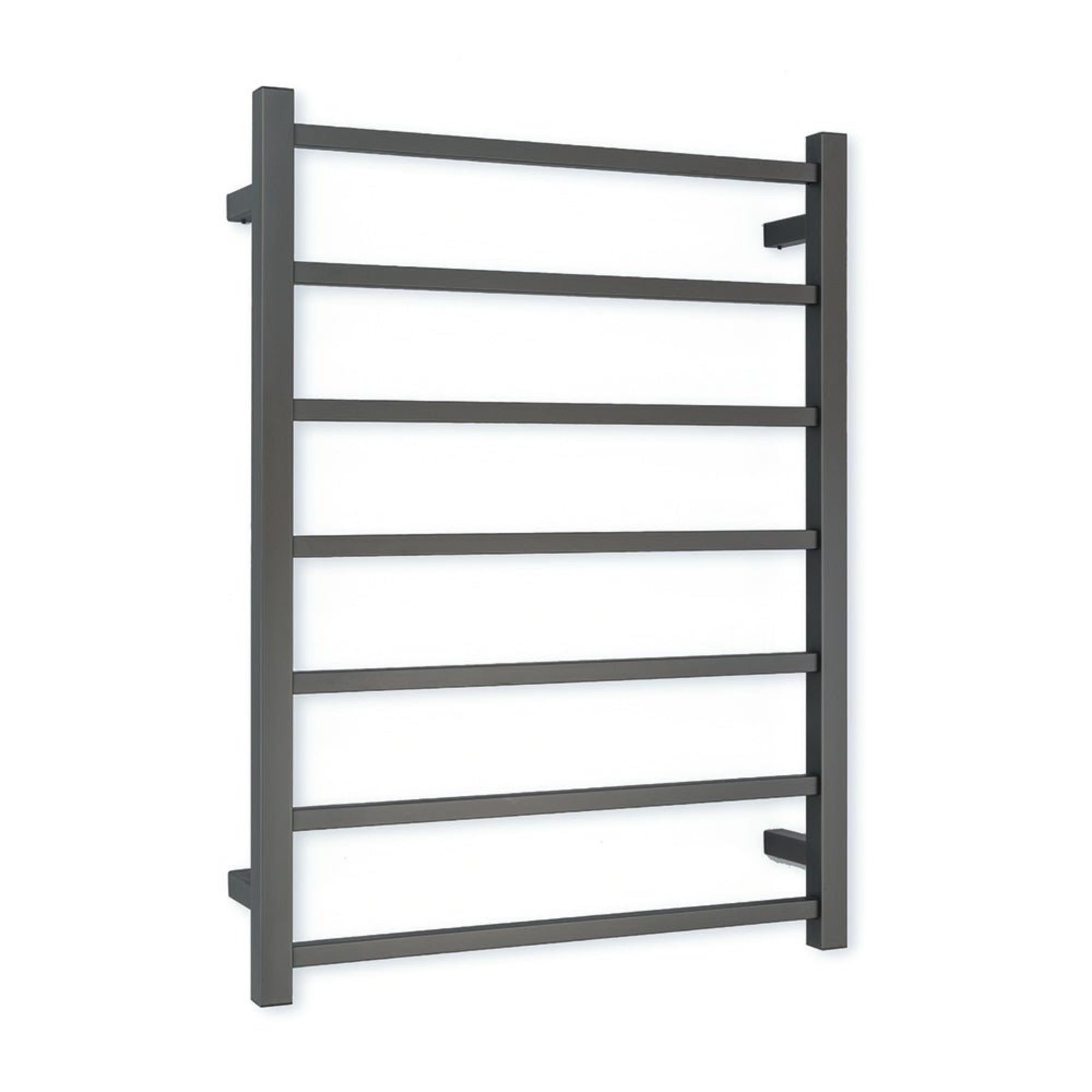 RADIANT - GMG - STR01 Heated Square Ladder 600x800mm Gun Metal Grey - Heated Towel Rails - from our - Radiant - supplier–available at Bathroom City Perth