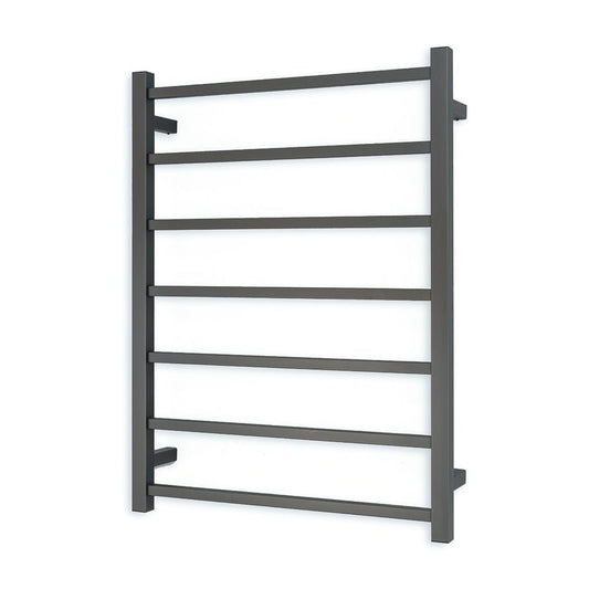 RADIANT - GMG - STR01 Heated Square Ladder 600x800mm Gun Metal Grey - Heated Towel Rails - from our - Radiant - supplier–available at Bathroom City Perth