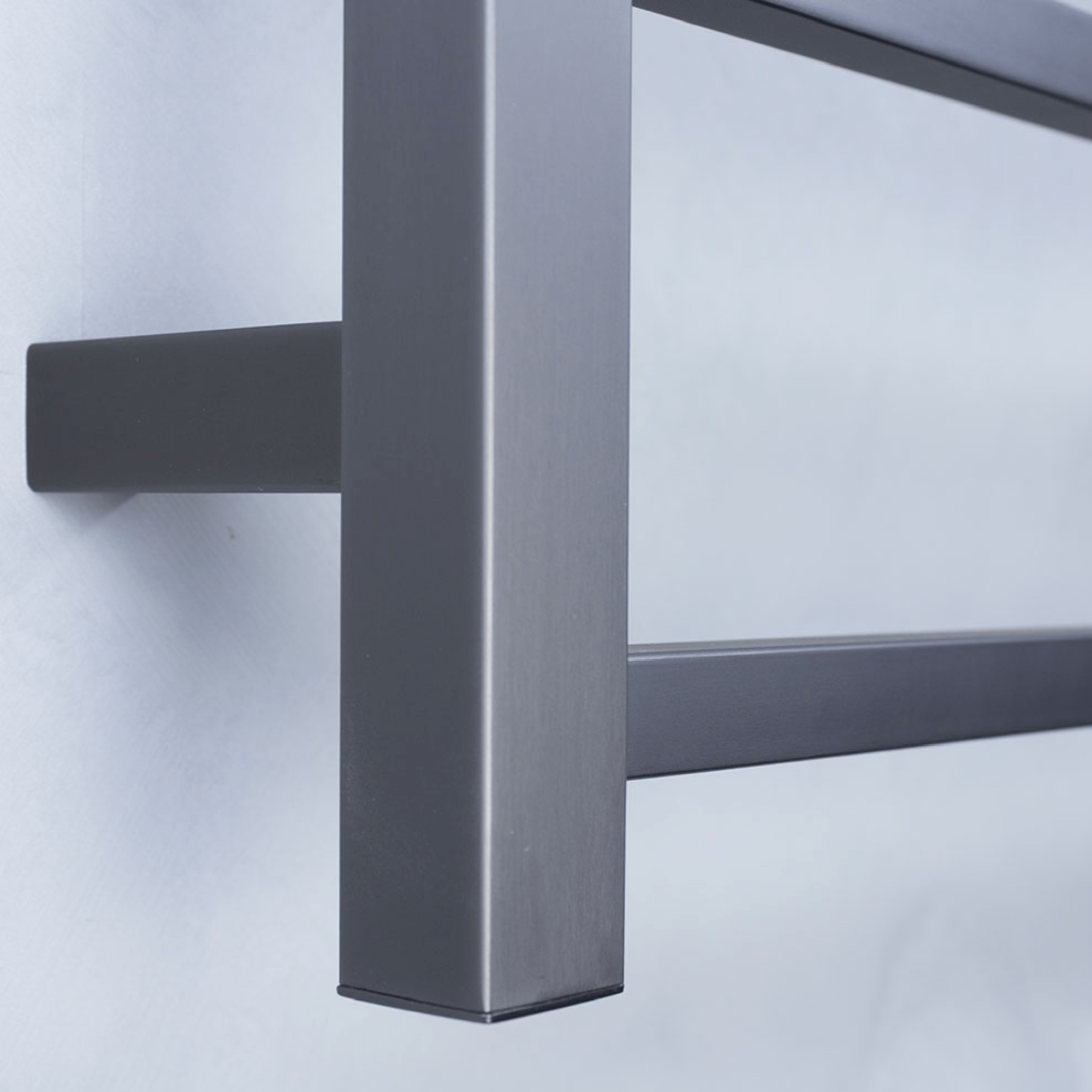 RADIANT - GMG - STR01 Heated Square Ladder 600x800mm Gun Metal Grey - Heated Towel Rails - from our - Radiant - supplier–available at Bathroom City Perth