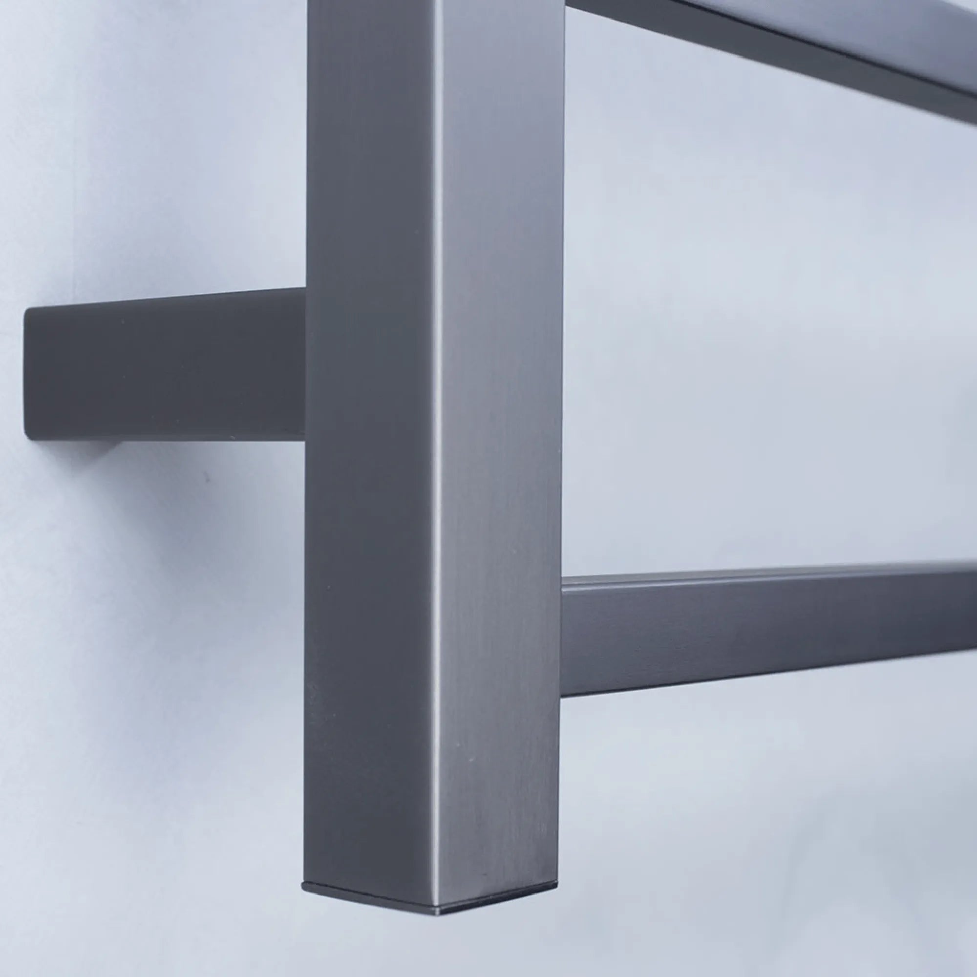 RADIANT - GMG-STR01 Heated Square Ladder 600x800mm Gun Metal Grey-Heated Towel Rails-from our-Radiant-supplier–available at Bathroom City Perth
