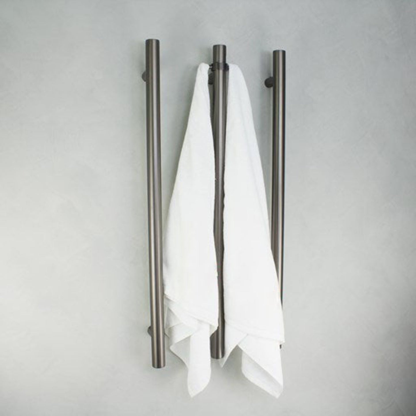 RADIANT - GMG - VTR - 950 Heated Vertical Towel Rail 40x950mm Gun Metal grey - Heated Towel Rails - from our - Radiant - supplier–available at Bathroom City Perth