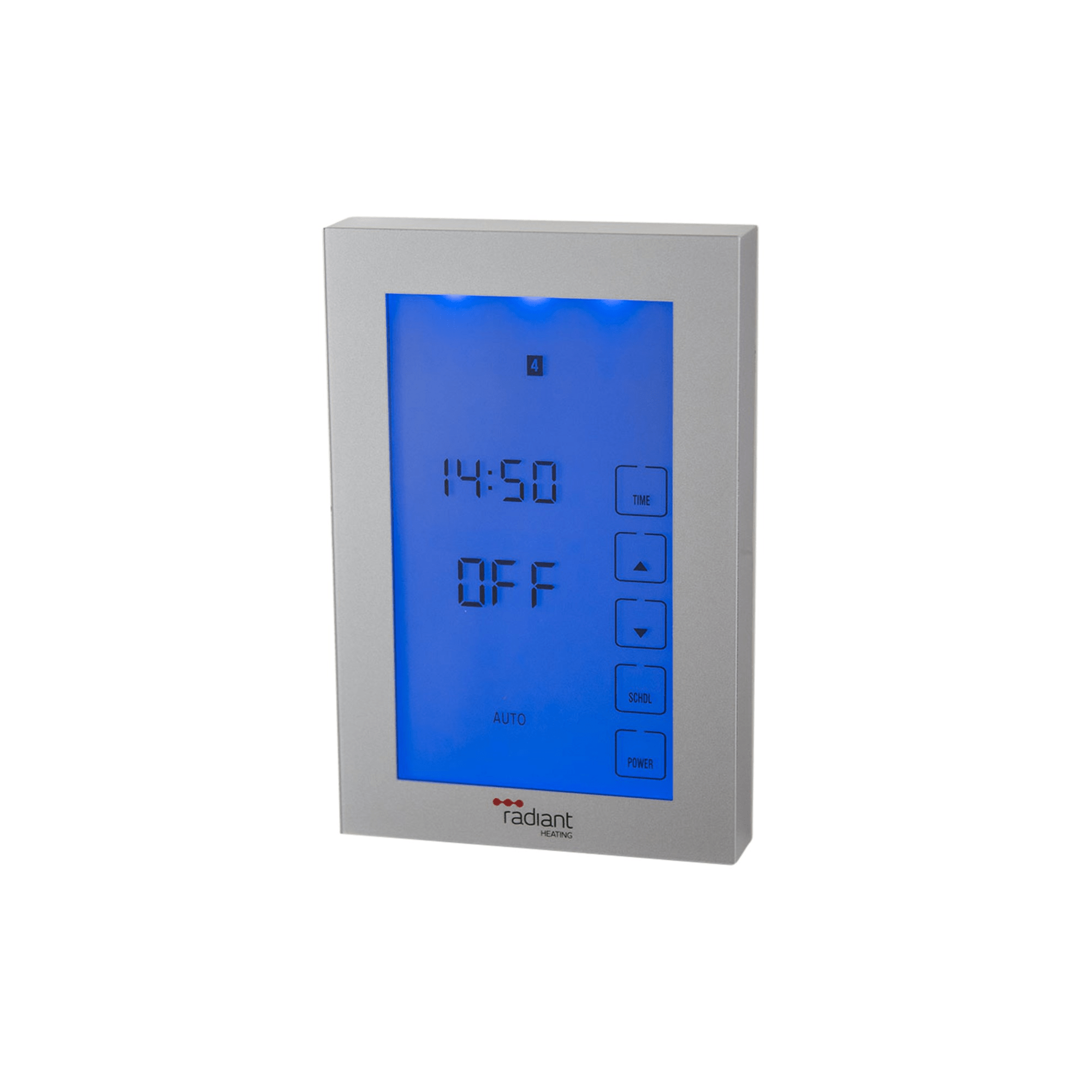 RADIANT - GTSS - TIM - V Premium Look Digital Timer Switch Silver Vertical - Accessories - from our - Radiant - supplier–available at Bathroom City Perth