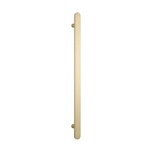 RADIANT - LG - FVTR - 930 Heated Vertical Flat Bar Towel Rail 50x930mm Light Gold - Heated Towel Rails - from our - Radiant - supplier–available at Bathroom City Perth