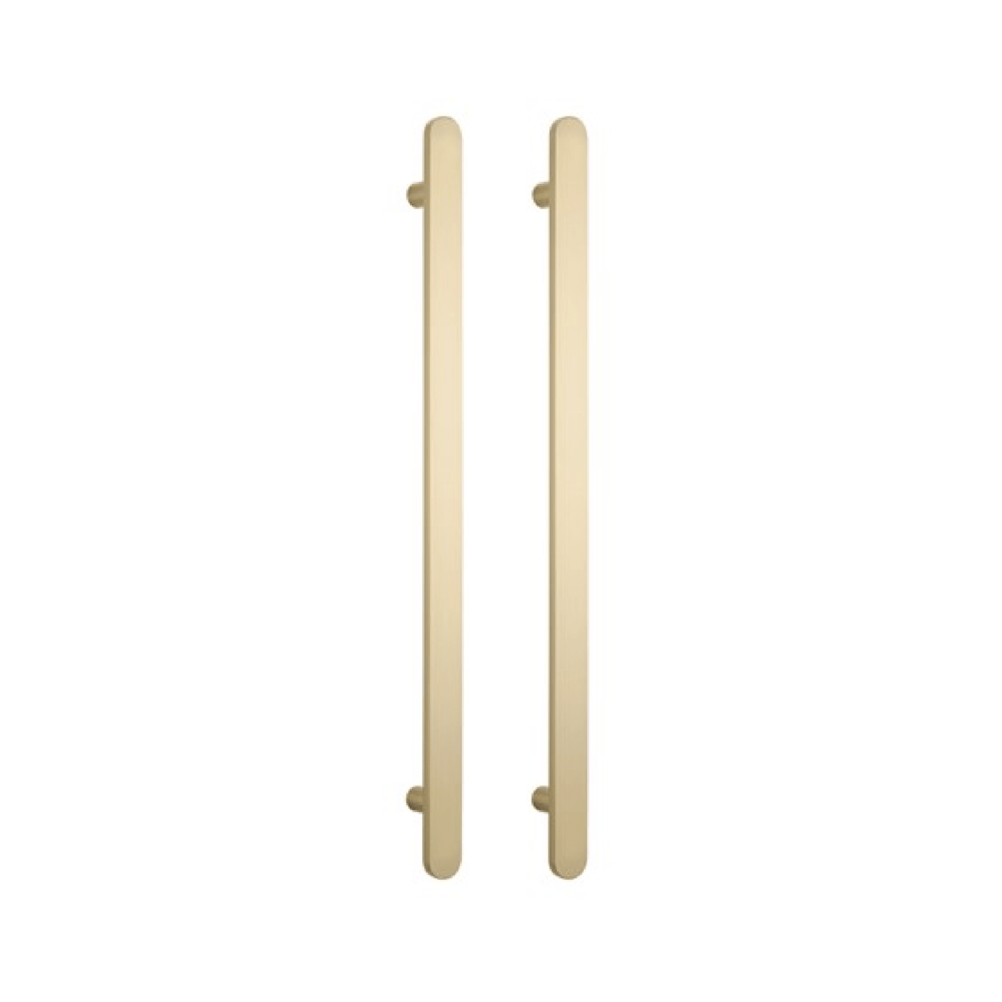 RADIANT - LG - FVTR - 930 Heated Vertical Flat Bar Towel Rail 50x930mm Light Gold - Heated Towel Rails - from our - Radiant - supplier–available at Bathroom City Perth